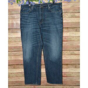 Signature By Levi Strauss Men's Dark Wash Straight Leg Blue Jeans Size 40 X 32